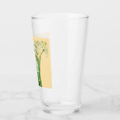 Art Nouveau Narcissus Flowers Latte Mug タンブラーグラス (左)