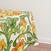 Art Nouveau orange and yellow floral pattern テーブルクロス (インサイチュ)