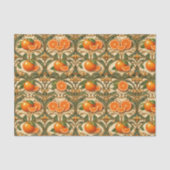Art Nouveau Orange Citrus Golden 薄葉紙 (正面)