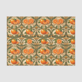 Art Nouveau Orange Citrus Golden 薄葉紙