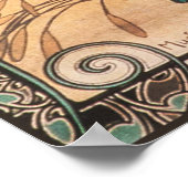  Art Nouveau Painting of Summer by Alphonse Mucha  ポスター (角)