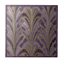 Art Nouveau Pattern Ceramic Tile タイル