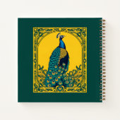 Art Nouveau Peacock ノートブック (裏面)