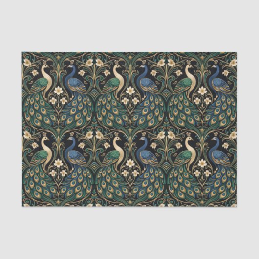 Art Nouveau Peacock  薄葉紙 (正面)