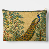 Art Nouveau Peacock Botanical Illustration  アクセサリーポーチ (裏面)