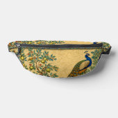 Art Nouveau Peacock Botanical Illustration  ファニーパック (レイダウン)