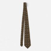 Art Nouveau Pickleball Necktie – Brown Elegant ネクタイ (裏面)