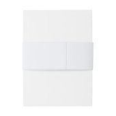 Art Nouveau Pink and Green Floral Wedding 招待状ベリーバンド (裏面例)