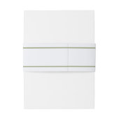 Art Nouveau Pink and Green Floral Wedding 招待状ベリーバンド (裏面例)