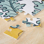 Art nouveau poppy flower pattern   LARGE ジグソーパズル (側面)
