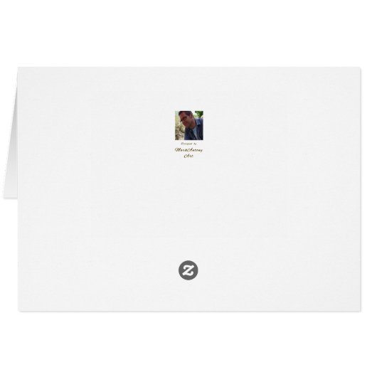 Art Nouveau portrait watercolor Card (裏面横)