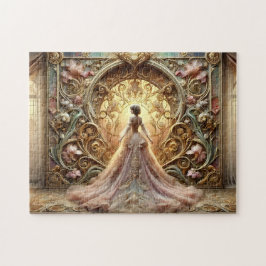 Art Nouveau Princess Fantasy Art Elegant Gown ジグソーパズル