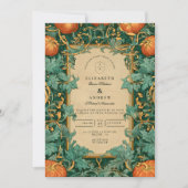 Art Nouveau Pumpkin Wedding 招待状 (正面)