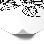 Art Nouveau Rabbit Coloring Poster 2 ポスター (角)