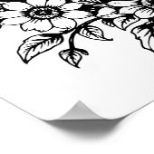 Art Nouveau Rabbit Coloring Poster 4 ポスター (角)