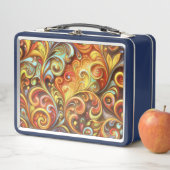 Art Nouveau: Radiant Baroque twirls Metal Lunchbox メタルランチボックス (インサイチュ)