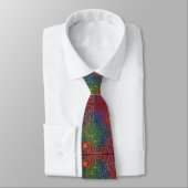 Art Nouveau Rainbow Circuit Board Necktie ネクタイ (タイ)