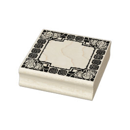 Art Nouveau Rose Border Rubber Stamp ラバースタンプ