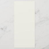 Art Nouveau Sage Botanical Wedding Menu メニュー (裏面)