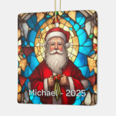 Art Nouveau Santa Ceramic Gift セラミックオーナメント (左)