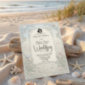 Art Nouveau Scrollwork Garden Wedding  招待状