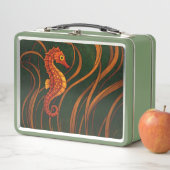 Art Nouveau Seahorse  メタルランチボックス (インサイチュ)