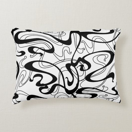 Art Nouveau seamless pattern. Curl texture in vint アクセントクッション (正面)