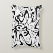 Art Nouveau seamless pattern. Curl texture in vint アクセントクッション (裏面(縦))
