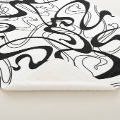 Art Nouveau seamless pattern. Curl texture in vint シェルパブランケット (3/4)