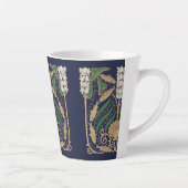 Art Nouveau Seashore Seashells カフェラテマグ (右)
