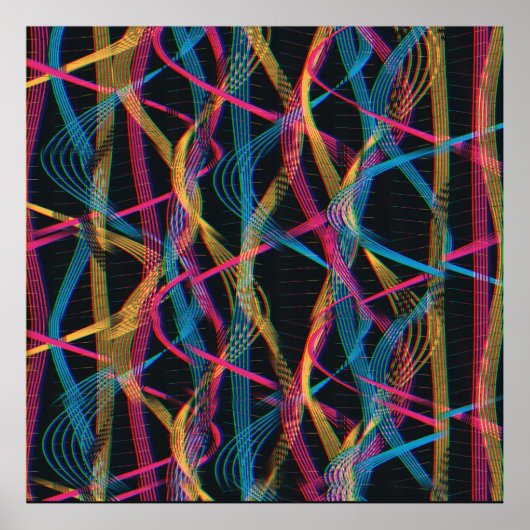 Art Nouveau Snakes Pattern  ポスター (正面)