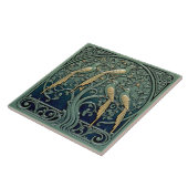 Art Nouveau Songbirds Pat#11 ID1193 タイル (側面)