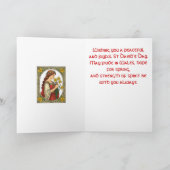 Art Nouveau St Davids Day Pride カード (内部)