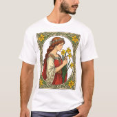 Art Nouveau St Davids Day Pride Tシャツ (正面)
