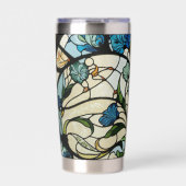 Art Nouveau Stained Glass Look 保温保冷タンブラー (正面)
