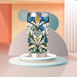 Art Nouveau Stained Glass Look 保温保冷タンブラー