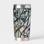 Art Nouveau Stained Glass Look 保温保冷タンブラー (正面)