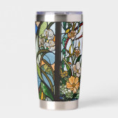 Art Nouveau Stained Glass Look 保温保冷タンブラー (正面)