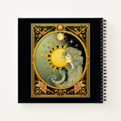 Art Nouveau Sun & Goddess ノートブック (裏面)