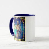 Art Nouveau Tarot Card, The Hermit マグカップ (正面左)