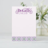 Art Nouveau Thistle Wheel Lilac Horizontal エンクロージャーカード (スタンド正面)