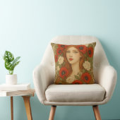 Art nouveau Throw Pillow クッション (椅子)