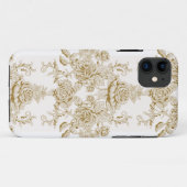 Art nouveau,Toile,floral,pattern,beige,chic,elegan Case-Mate iPhoneケース (裏面(横))
