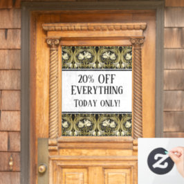 Art Nouveau Tulips Customizable ウィンドウサイン