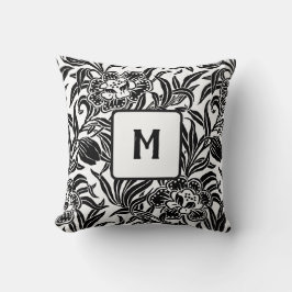 Art Nouveau Vintage Botanical Floral Pattern  クッション