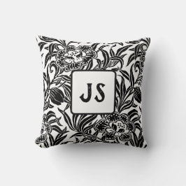 Art Nouveau Vintage Botanical Floral Pattern  クッション