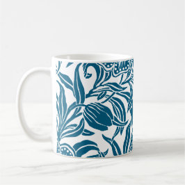 Art Nouveau Vintage Botanical Floral Pattern  コーヒーマグカップ