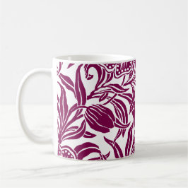 Art Nouveau Vintage Botanical Floral Pattern  コーヒーマグカップ