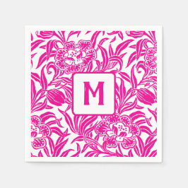 Art Nouveau Vintage Botanical Floral Pattern  スタンダードカクテルナプキン