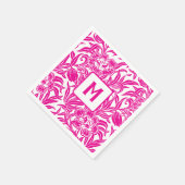 Art Nouveau Vintage Botanical Floral Pattern  スタンダードカクテルナプキン (角)